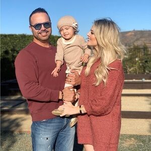 Rust Color Sweater Dress